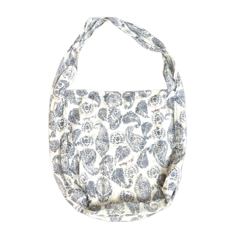 NEW FREE PEOPLE  Paisley Shoulder Bag Lavender White NWT - Picture 6 of 6